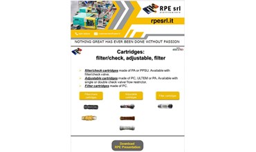 Range of RPE Cartridges:  filter/check -  adjustable - filter